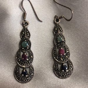 Beautiful antique silver earrings